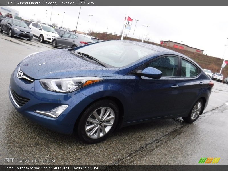 Lakeside Blue / Gray 2015 Hyundai Elantra SE Sedan