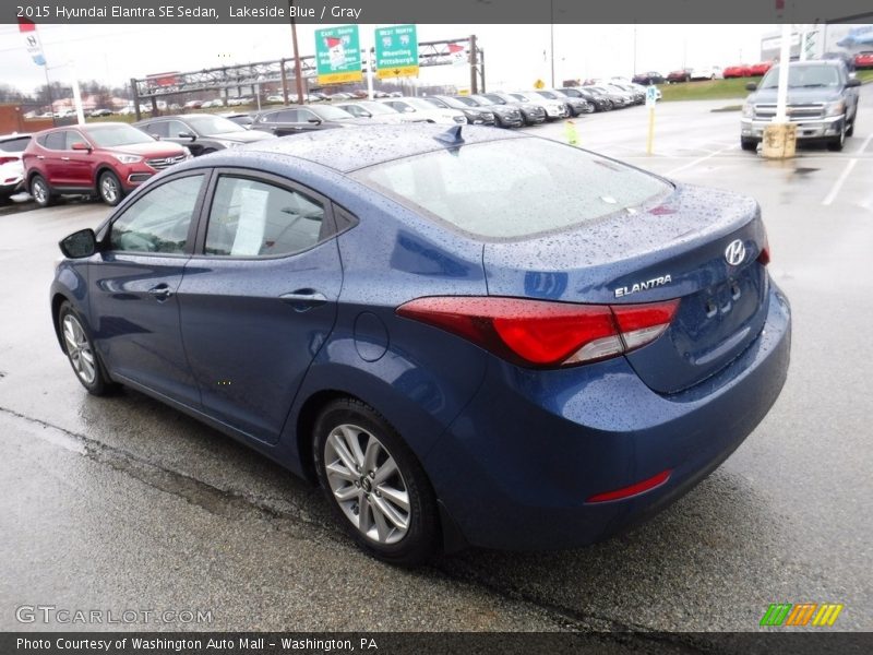Lakeside Blue / Gray 2015 Hyundai Elantra SE Sedan
