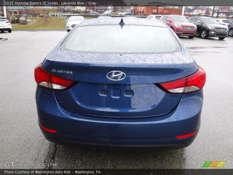 Lakeside Blue / Gray 2015 Hyundai Elantra SE Sedan