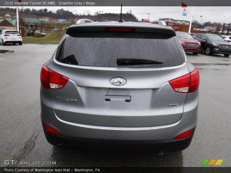 Graphite Gray / Beige 2015 Hyundai Tucson SE AWD