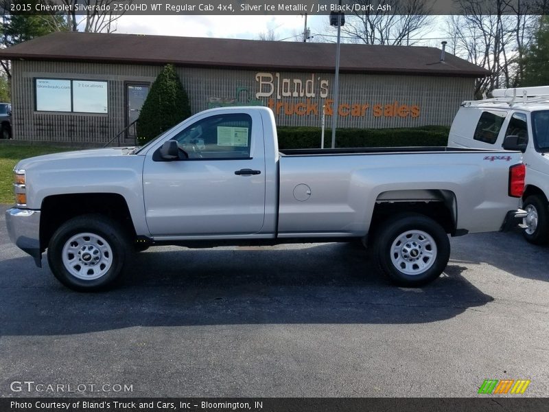 Silver Ice Metallic / Jet Black/Dark Ash 2015 Chevrolet Silverado 2500HD WT Regular Cab 4x4