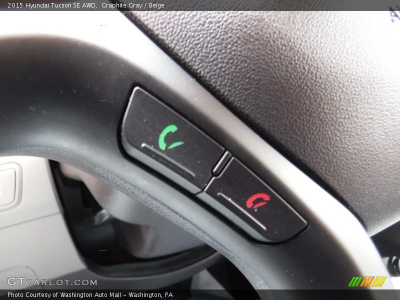 Graphite Gray / Beige 2015 Hyundai Tucson SE AWD