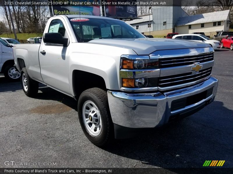 Silver Ice Metallic / Jet Black/Dark Ash 2015 Chevrolet Silverado 2500HD WT Regular Cab 4x4