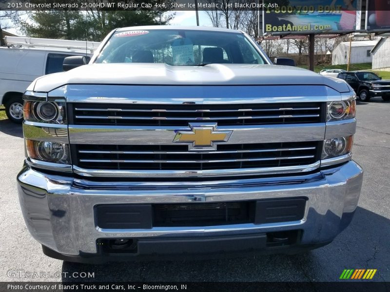 Silver Ice Metallic / Jet Black/Dark Ash 2015 Chevrolet Silverado 2500HD WT Regular Cab 4x4