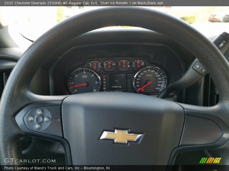 Silver Ice Metallic / Jet Black/Dark Ash 2015 Chevrolet Silverado 2500HD WT Regular Cab 4x4