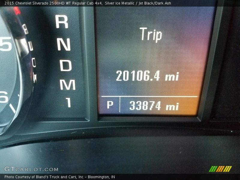 Silver Ice Metallic / Jet Black/Dark Ash 2015 Chevrolet Silverado 2500HD WT Regular Cab 4x4