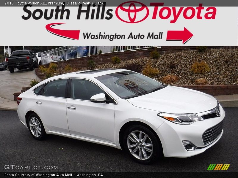 Blizzard Pearl / Black 2015 Toyota Avalon XLE Premium
