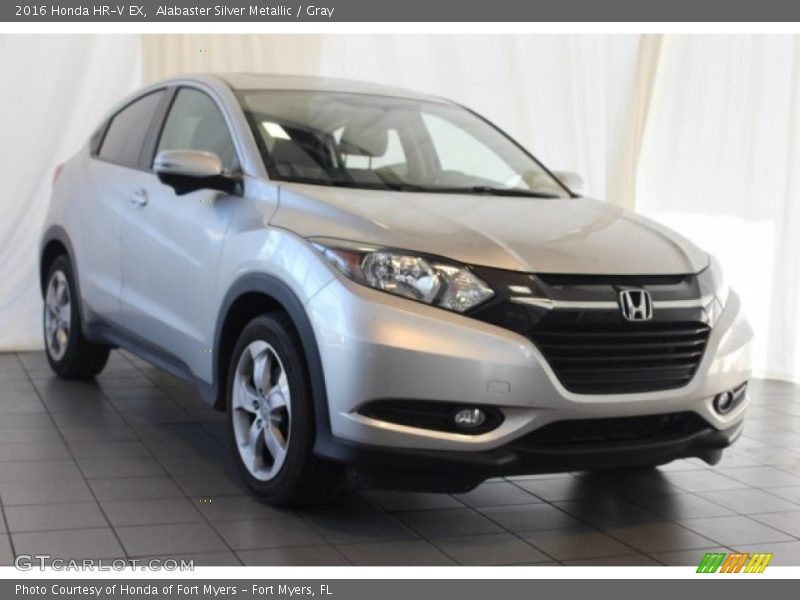 Alabaster Silver Metallic / Gray 2016 Honda HR-V EX