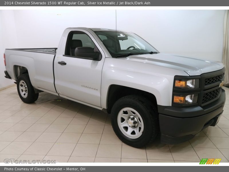 Silver Ice Metallic / Jet Black/Dark Ash 2014 Chevrolet Silverado 1500 WT Regular Cab