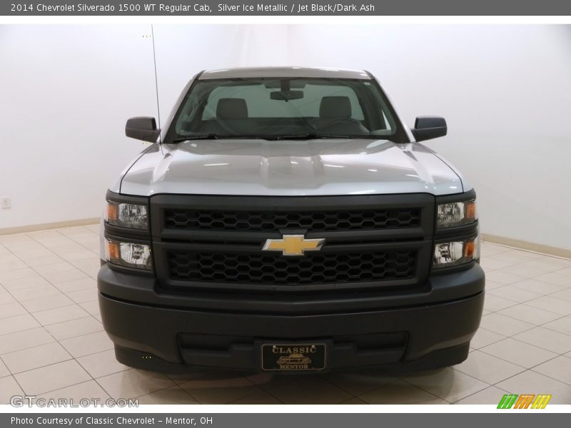 Silver Ice Metallic / Jet Black/Dark Ash 2014 Chevrolet Silverado 1500 WT Regular Cab