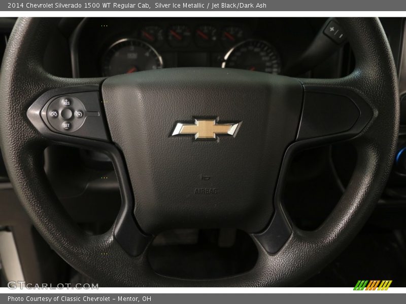 Silver Ice Metallic / Jet Black/Dark Ash 2014 Chevrolet Silverado 1500 WT Regular Cab