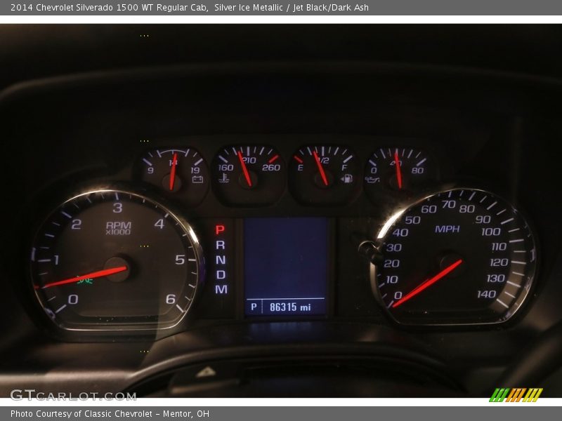 Silver Ice Metallic / Jet Black/Dark Ash 2014 Chevrolet Silverado 1500 WT Regular Cab