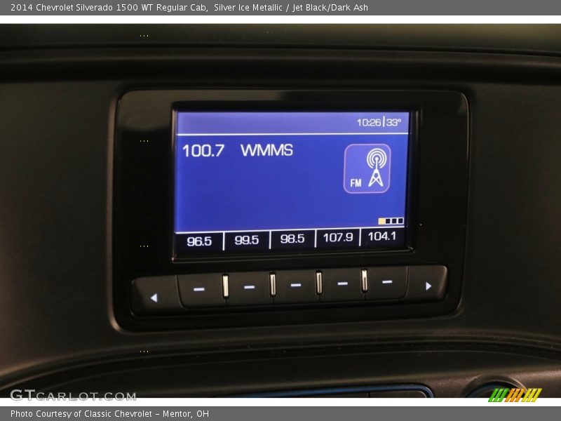 Silver Ice Metallic / Jet Black/Dark Ash 2014 Chevrolet Silverado 1500 WT Regular Cab