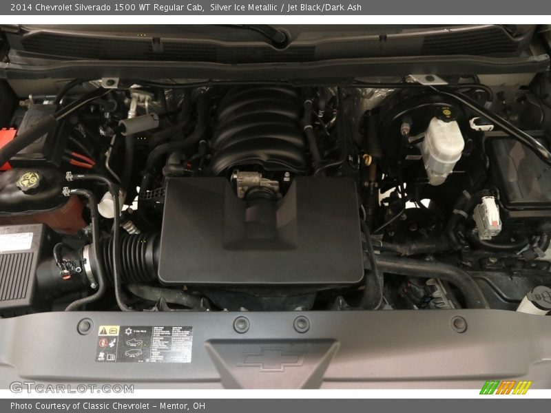 Silver Ice Metallic / Jet Black/Dark Ash 2014 Chevrolet Silverado 1500 WT Regular Cab