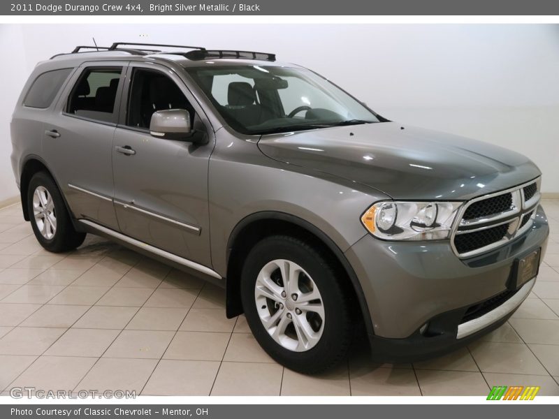 Bright Silver Metallic / Black 2011 Dodge Durango Crew 4x4