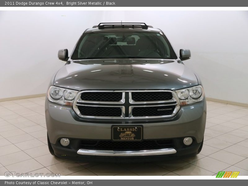 Bright Silver Metallic / Black 2011 Dodge Durango Crew 4x4