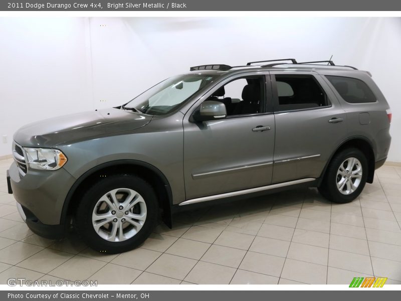 Bright Silver Metallic / Black 2011 Dodge Durango Crew 4x4