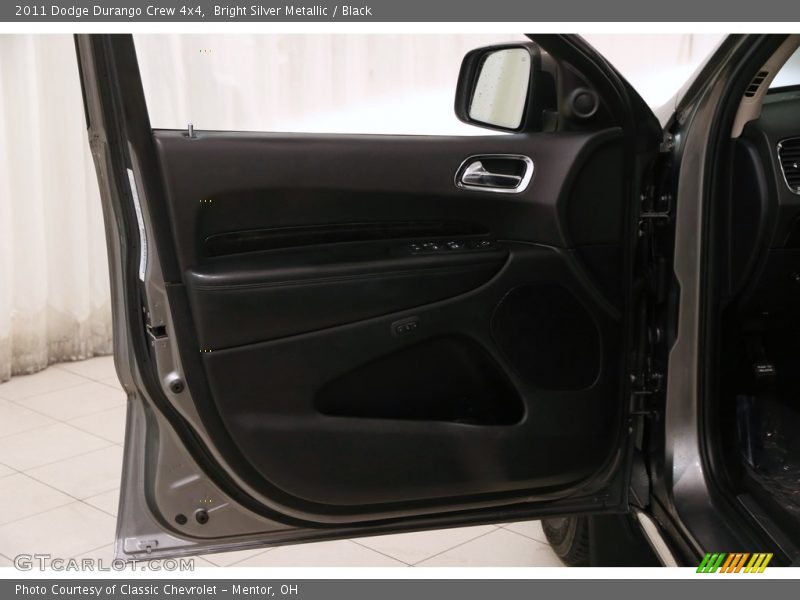 Bright Silver Metallic / Black 2011 Dodge Durango Crew 4x4
