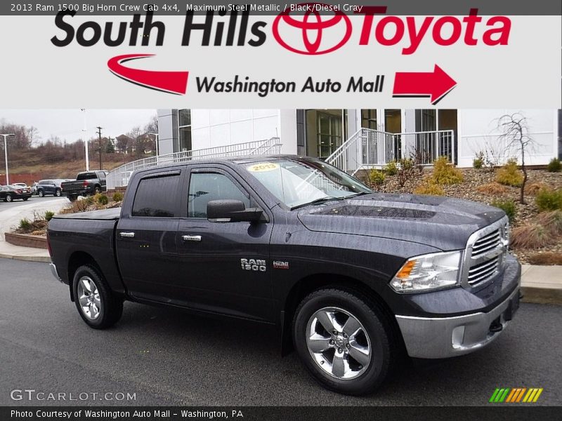 Maximum Steel Metallic / Black/Diesel Gray 2013 Ram 1500 Big Horn Crew Cab 4x4