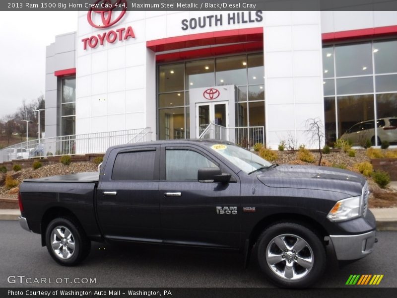 Maximum Steel Metallic / Black/Diesel Gray 2013 Ram 1500 Big Horn Crew Cab 4x4