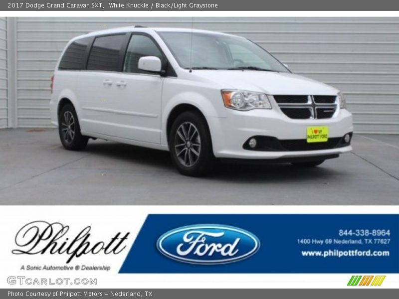 White Knuckle / Black/Light Graystone 2017 Dodge Grand Caravan SXT