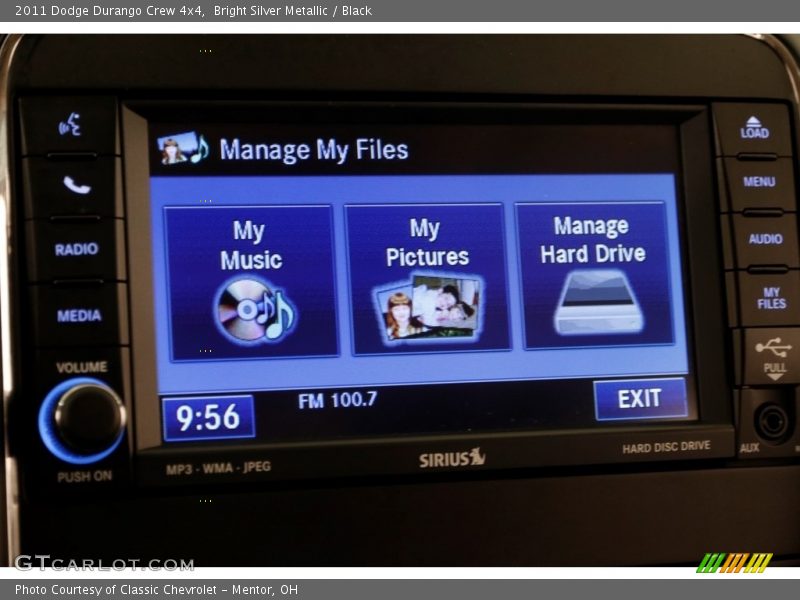 Bright Silver Metallic / Black 2011 Dodge Durango Crew 4x4