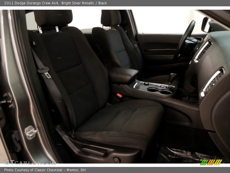 Bright Silver Metallic / Black 2011 Dodge Durango Crew 4x4