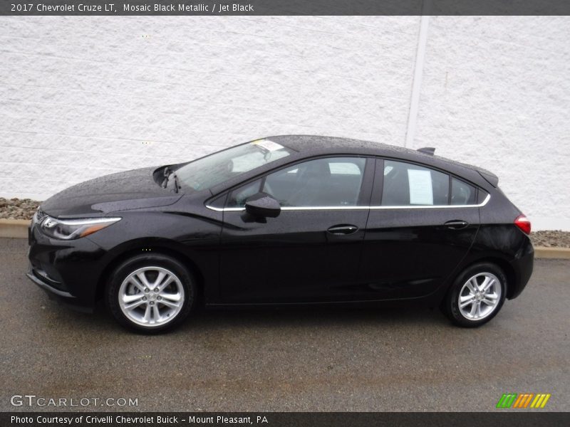 Mosaic Black Metallic / Jet Black 2017 Chevrolet Cruze LT
