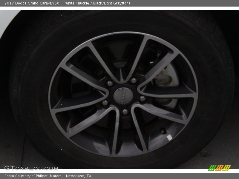 White Knuckle / Black/Light Graystone 2017 Dodge Grand Caravan SXT