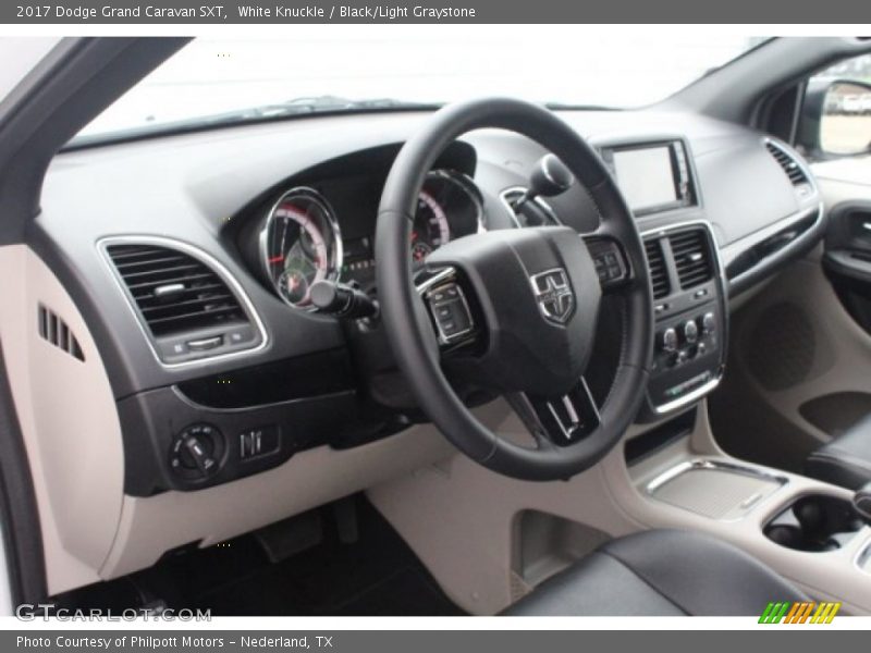 White Knuckle / Black/Light Graystone 2017 Dodge Grand Caravan SXT