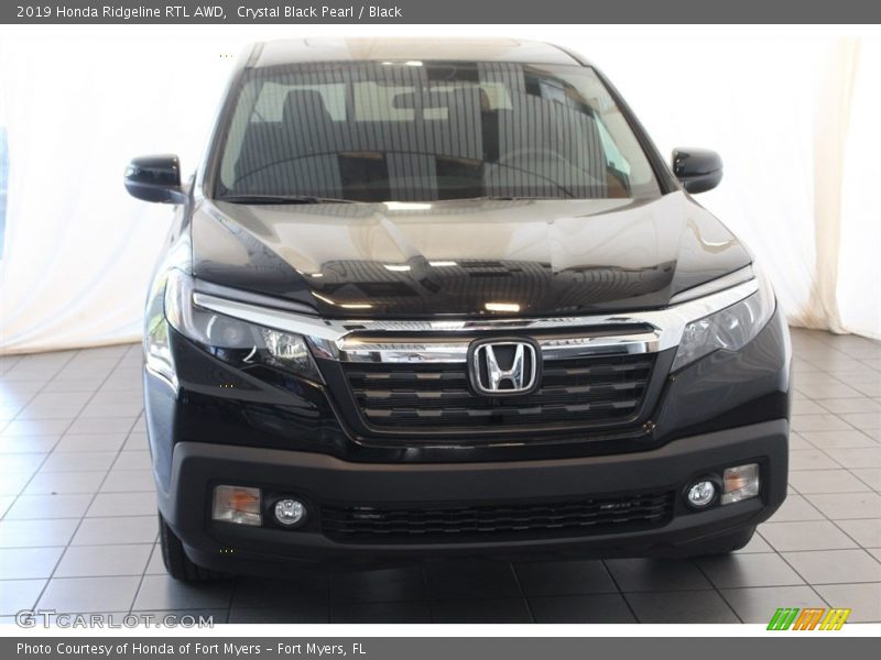 Crystal Black Pearl / Black 2019 Honda Ridgeline RTL AWD