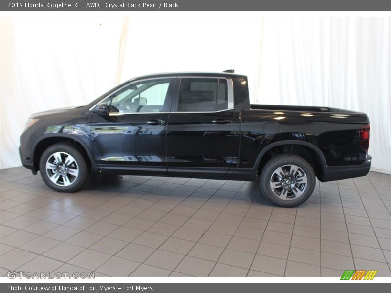 Crystal Black Pearl / Black 2019 Honda Ridgeline RTL AWD