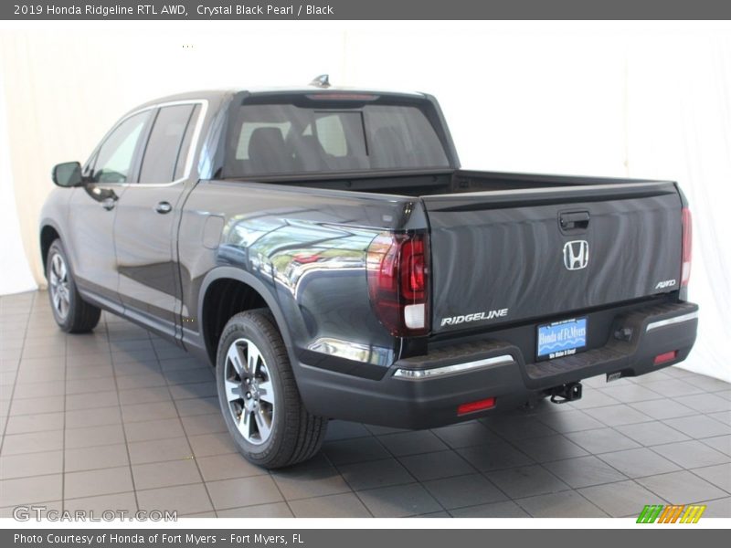 Crystal Black Pearl / Black 2019 Honda Ridgeline RTL AWD
