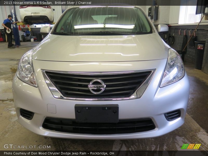 Brilliant Silver / Charcoal 2013 Nissan Versa 1.6 S Sedan