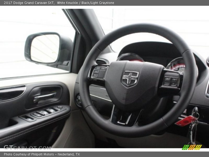 White Knuckle / Black/Light Graystone 2017 Dodge Grand Caravan SXT
