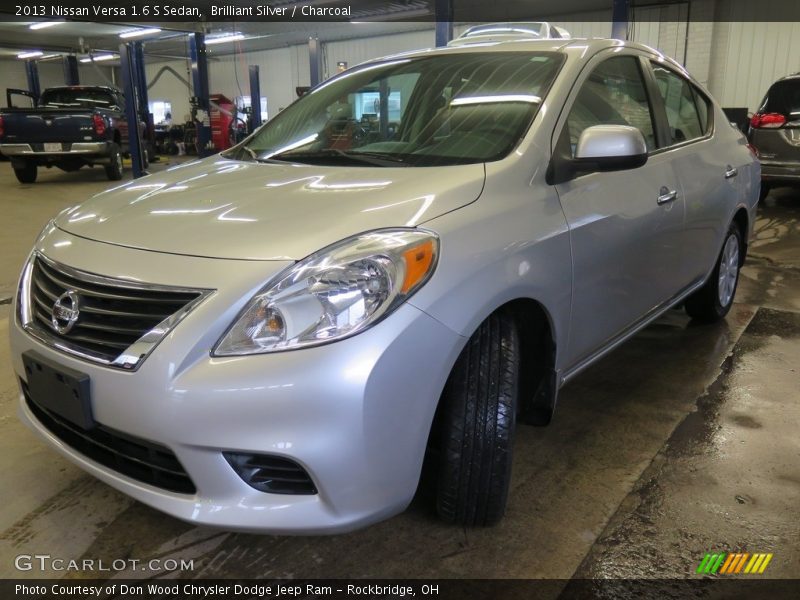 Brilliant Silver / Charcoal 2013 Nissan Versa 1.6 S Sedan