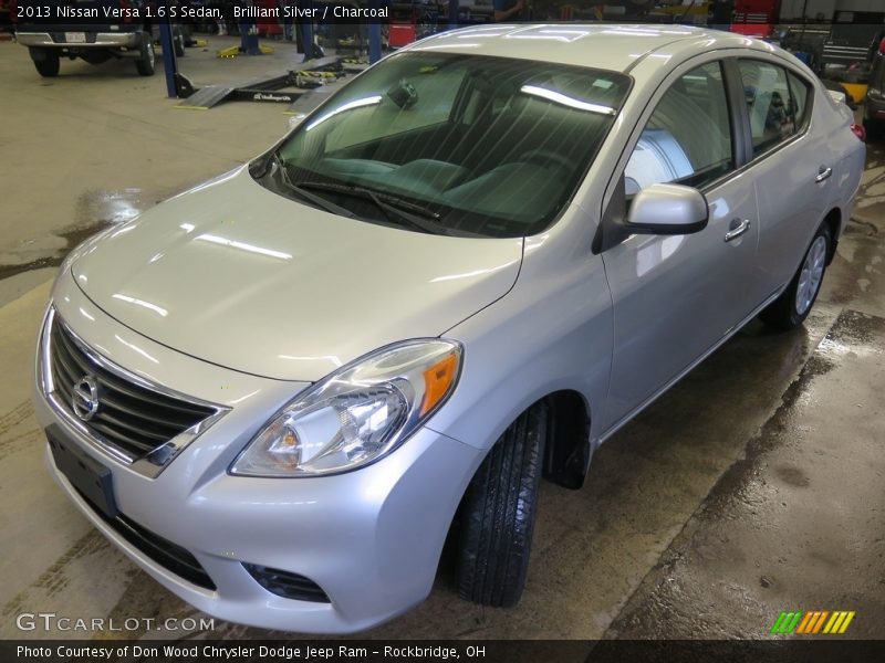 Brilliant Silver / Charcoal 2013 Nissan Versa 1.6 S Sedan