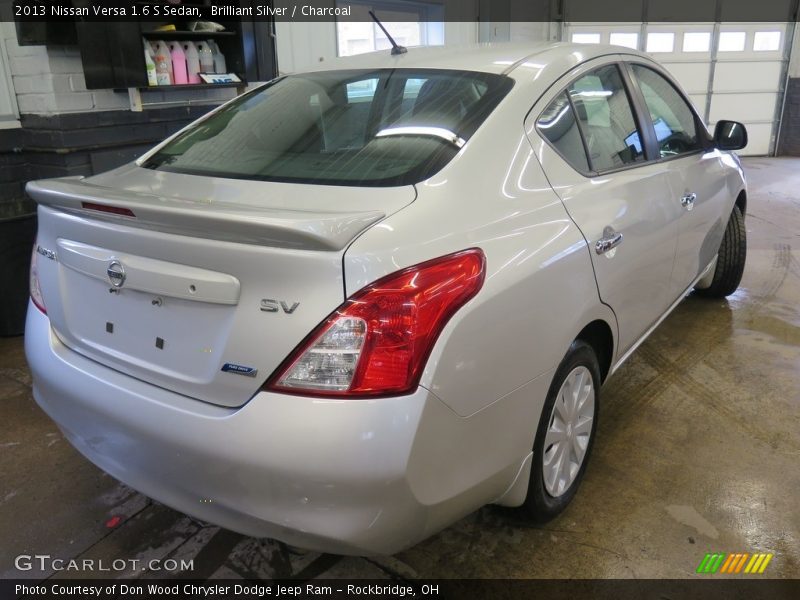 Brilliant Silver / Charcoal 2013 Nissan Versa 1.6 S Sedan