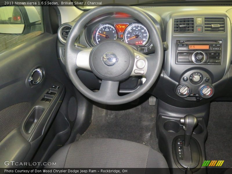 Brilliant Silver / Charcoal 2013 Nissan Versa 1.6 S Sedan