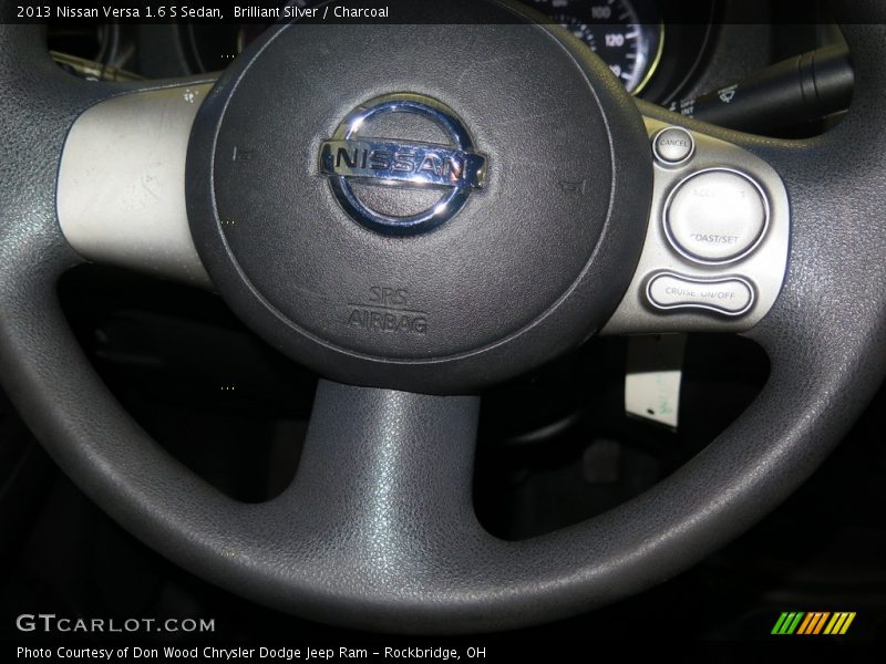 Brilliant Silver / Charcoal 2013 Nissan Versa 1.6 S Sedan