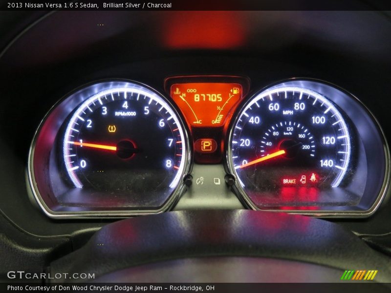 Brilliant Silver / Charcoal 2013 Nissan Versa 1.6 S Sedan