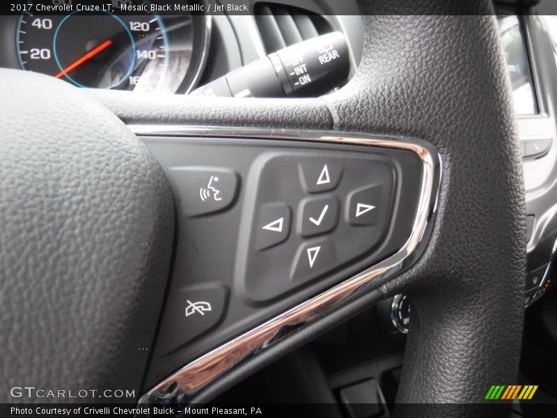 Mosaic Black Metallic / Jet Black 2017 Chevrolet Cruze LT