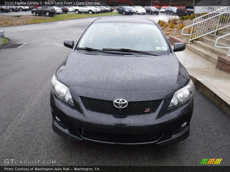 Black Sand Pearl / Dark Charcoal 2010 Toyota Corolla S