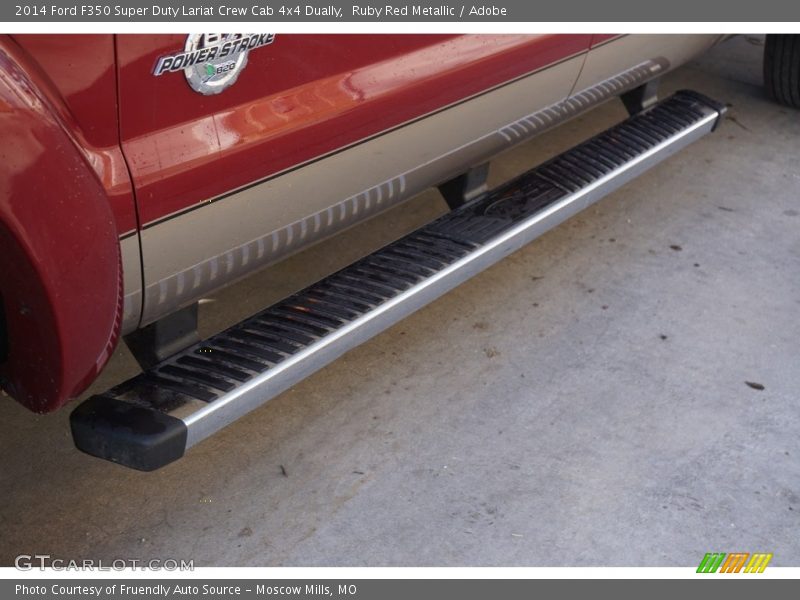 Ruby Red Metallic / Adobe 2014 Ford F350 Super Duty Lariat Crew Cab 4x4 Dually