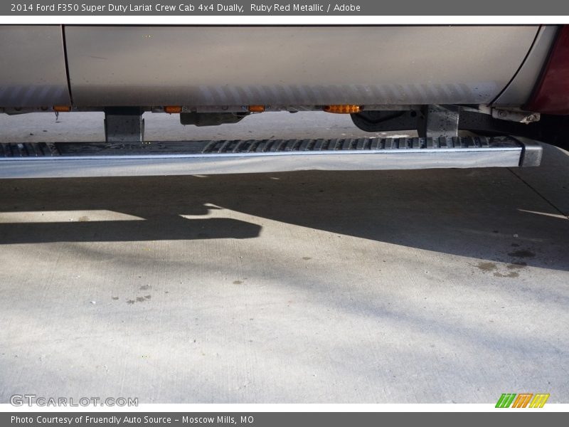 Ruby Red Metallic / Adobe 2014 Ford F350 Super Duty Lariat Crew Cab 4x4 Dually