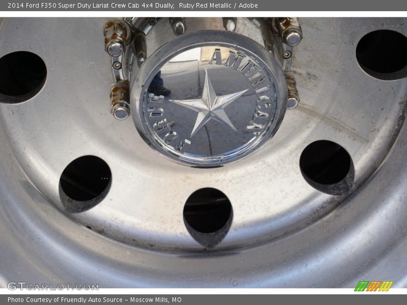 Ruby Red Metallic / Adobe 2014 Ford F350 Super Duty Lariat Crew Cab 4x4 Dually