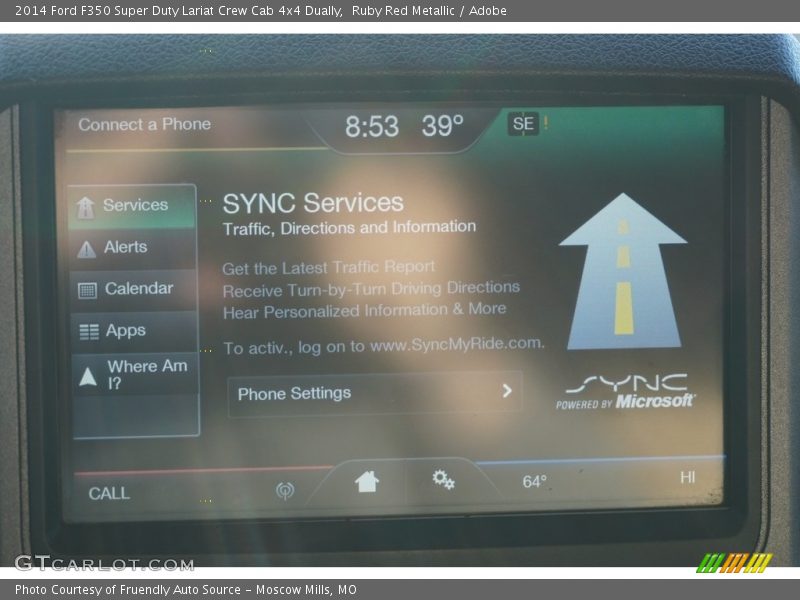 Ruby Red Metallic / Adobe 2014 Ford F350 Super Duty Lariat Crew Cab 4x4 Dually