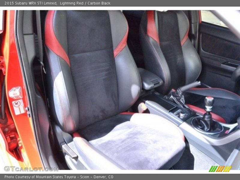 Lightning Red / Carbon Black 2015 Subaru WRX STI Limited