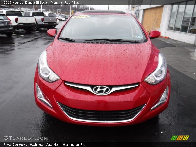 Venetian Red / Black 2015 Hyundai Elantra SE Sedan