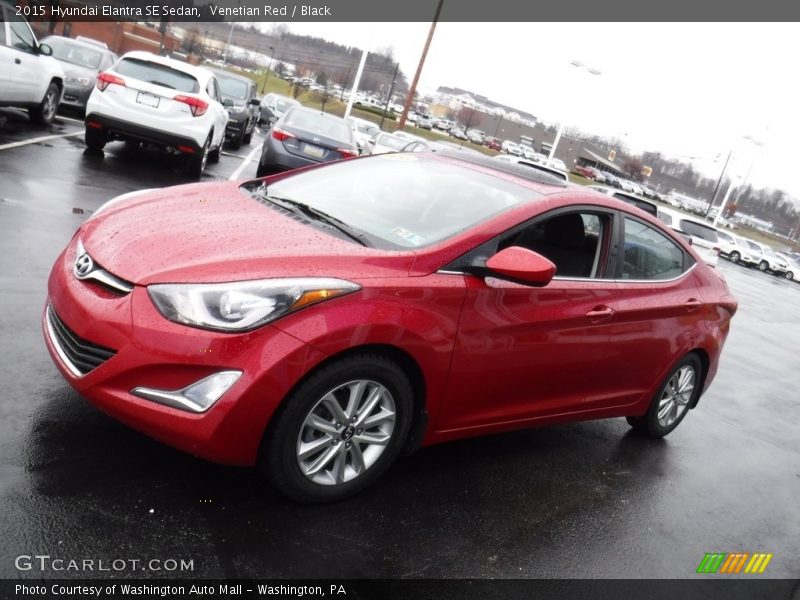 Venetian Red / Black 2015 Hyundai Elantra SE Sedan